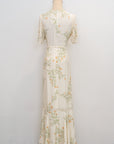 In-a-Knot Maxi Dress - Cream Floral