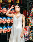 Nassim Embroidery Slip Dress