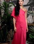 Luna Toga Skirt Set - Coral