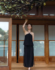 Katsumi Tassel Skirt - Cobalt / White / Black
