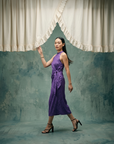 Seri Sarong Cheongsam- Royal Purple