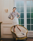 Snowflake Eyelet A-line Skirt