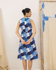 Bloom Convertible Cut-Out Cheongsam - Pink/Blue