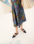 Solange Jacquard Convertible Cut-Out Cheongsam