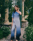 Luna Toga Pants Set - Ombre Blue