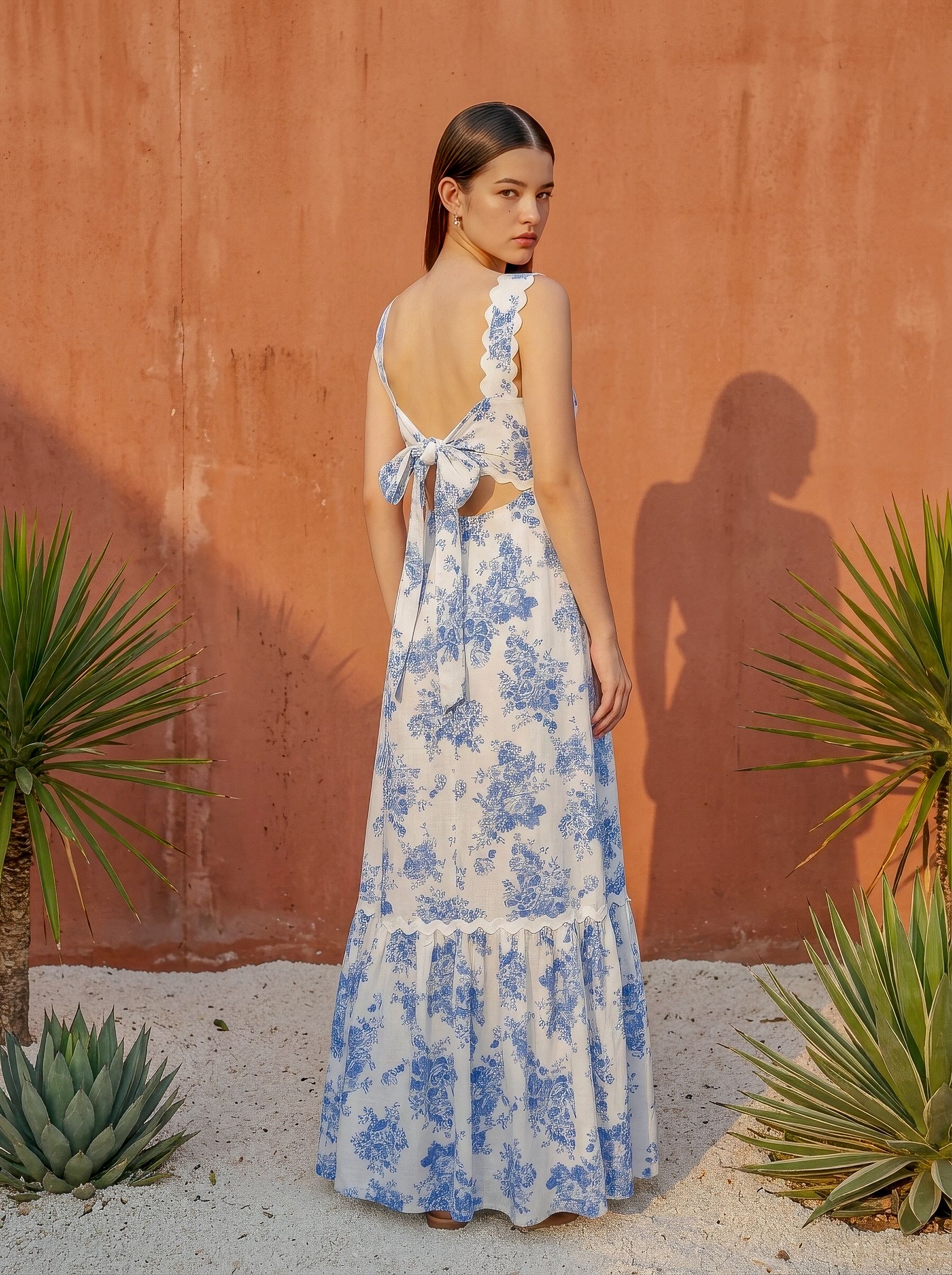 Limoncello Linen Maxi Dress