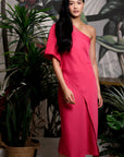 Luna Toga Skirt Set - Coral