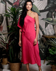 Luna Toga Skirt Set - Coral