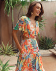 Magnolia Cut-out Maxi - Tropicana