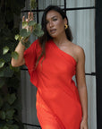 Luna Toga Skirt Set - Tangerine