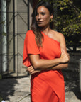 Luna Toga Skirt Set - Tangerine