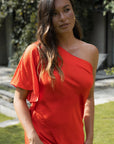 Luna Toga Skirt Set - Tangerine