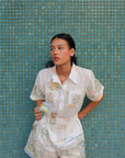 Treasure Island Linen Playsuit PREORDER