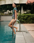 Solana One Piece - Abstract Botanical / Black