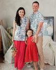 Lil' Contessa Eyelet Cheongsam - Vermillion