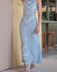 Delphine Maxi Cheongsam - Paisley
