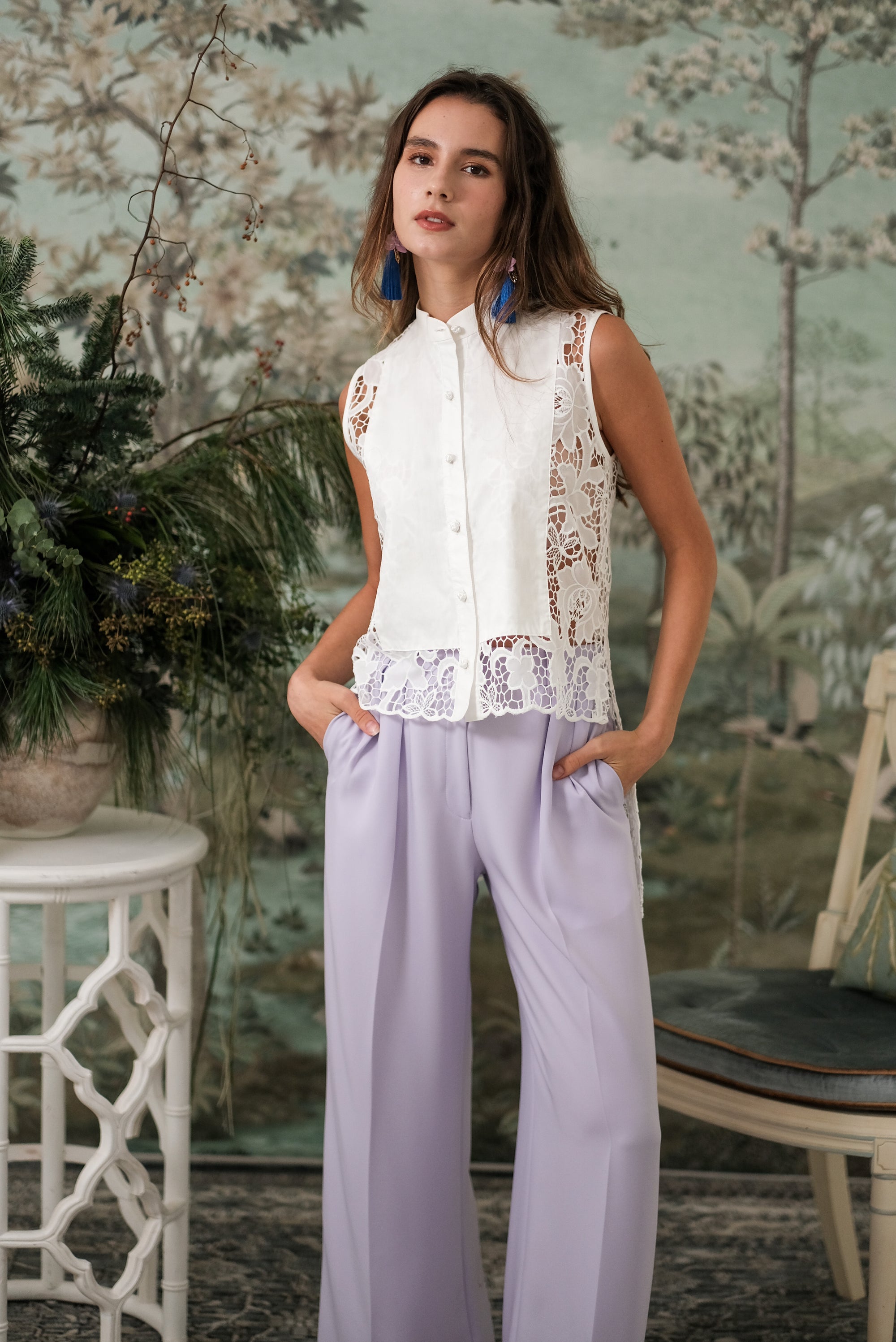 Lexi Lace Top (without pearls-BACKORDER)