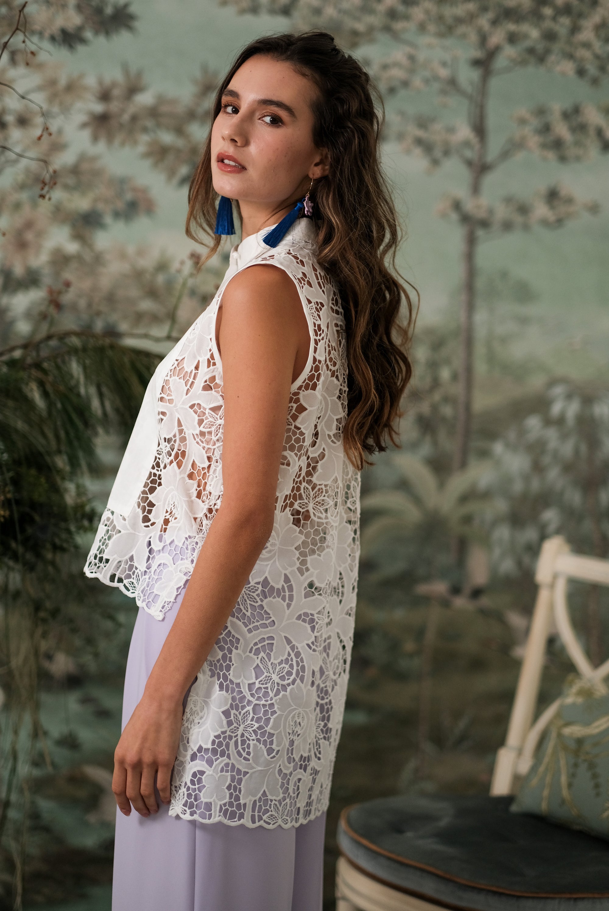 Lexi Lace Top (without pearls-BACKORDER)