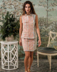 Roxette Tweed Skirt Set - Tangerine/ Turquoise (TMP Studio Limited Edition)
