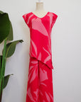 TMP Knits Reversible Two-Piece Pants Set - Coral & Pink