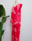 TMP Knits Reversible Two-Piece Pants Set - Coral & Pink