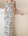 Sorrento Asymmetrical Dress - Black & White