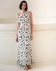 Sorrento Asymmetrical Dress - Black & White