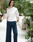 Blanc Asymmetrical Shirt