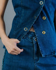 Sora Denim Shorts Set
