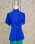 Samfu Jacket Top - Cobalt / Black