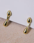 Dewdrops Stud Earrings - Gold / Silver