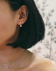 Dewdrops Stud Earrings - Gold / Silver
