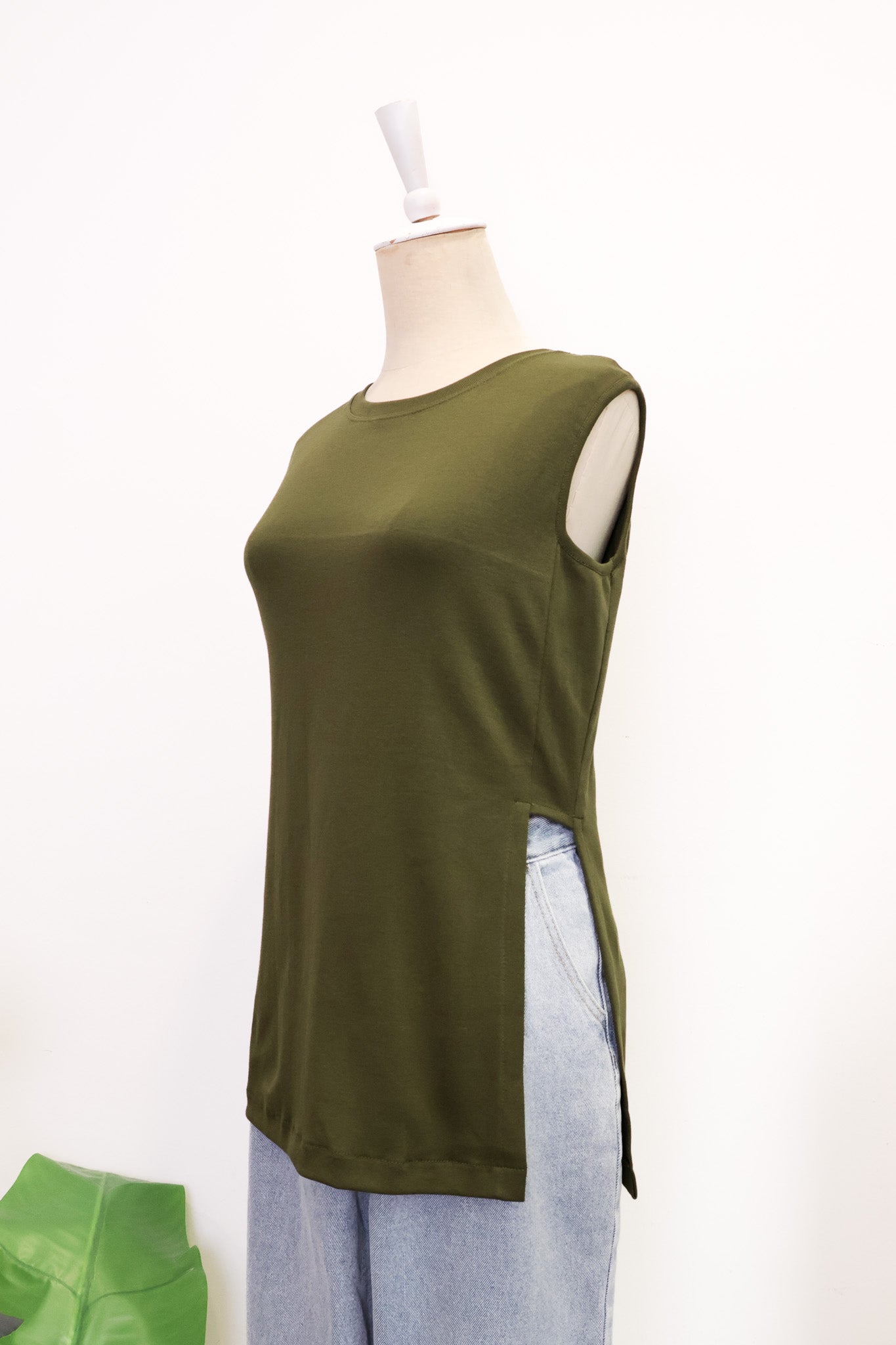 Sloane Panelled Tee - White
