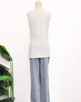Sloane Panelled Tee - White