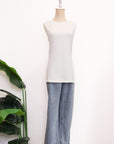 Sloane Panelled Tee - White