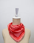TMP Knits Silk Twill Scarf - Coral & Pink