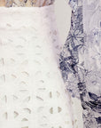 Snowflake Eyelet A-line Skirt
