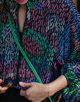 Breeze Throwover Jacket - Abstract Botanical / Pastel Paisley