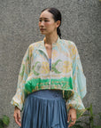 Breeze Throwover Jacket - Abstract Botanical / Pastel Paisley