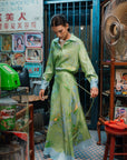 Fern Forest Silk Skirt