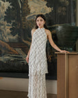 Cascading Halter Cheongsam