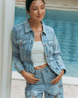 Savannah Embroidered Denim Jacket