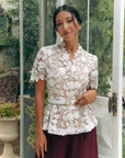 Dahlia Peplum Lace Top (BACKORDER)