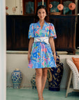 SG60 Batik Joy Obi Dress - Batik/ Black