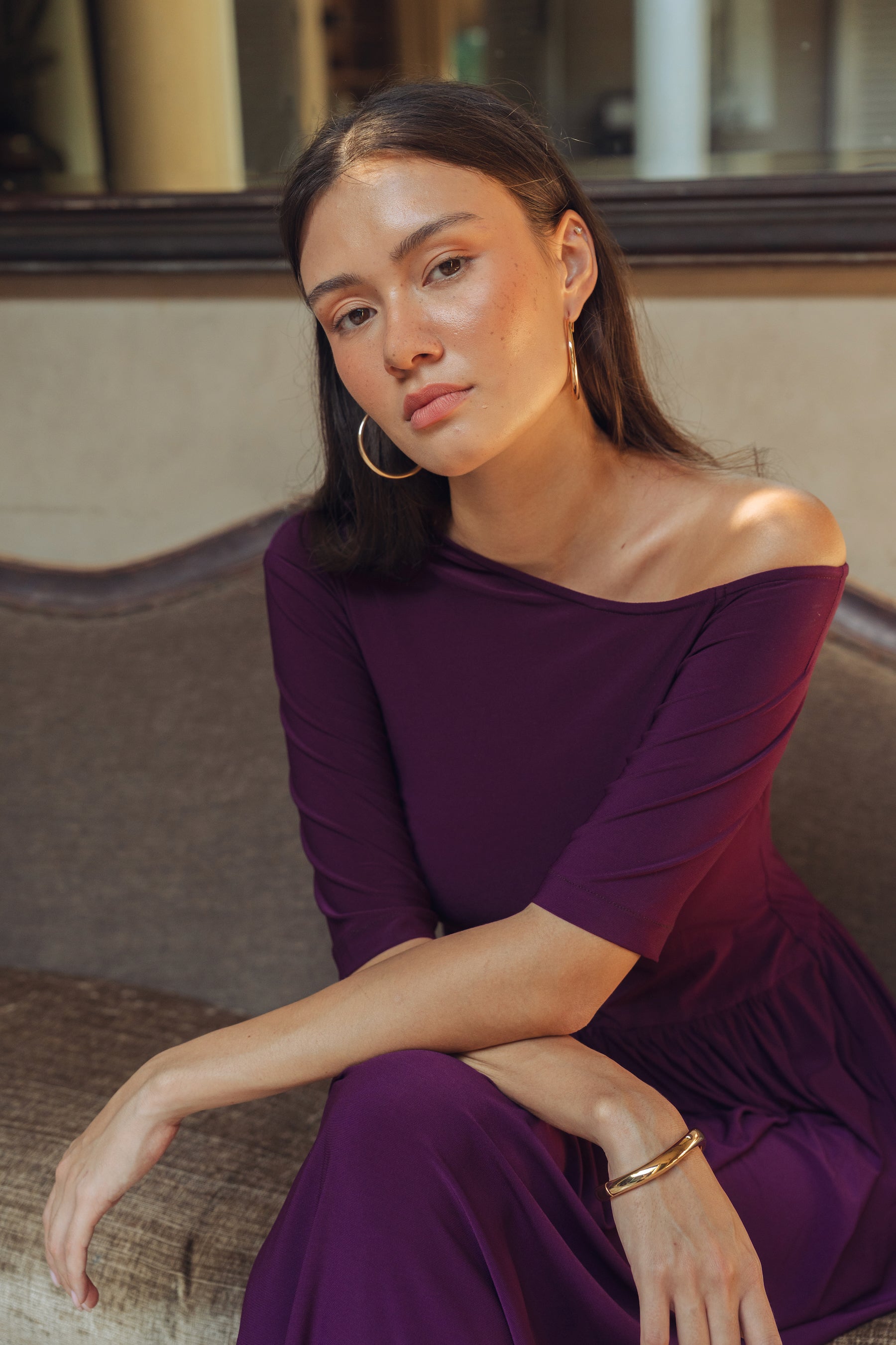 Maia Asymmetrical Maxi Dress