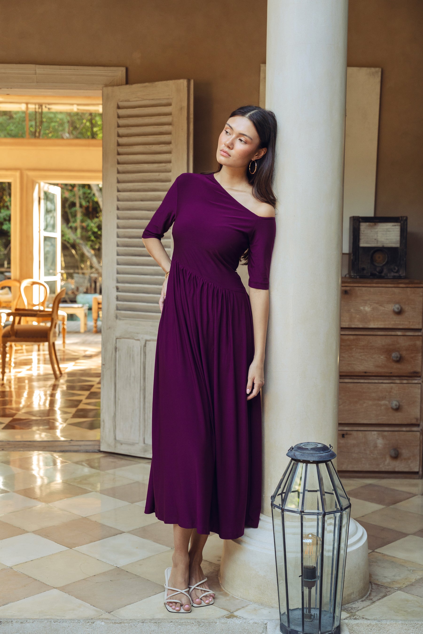 Maia Asymmetrical Maxi Dress