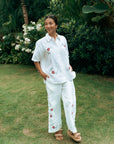 TMP x MarchMay Linen Pants - Cross Stitch Bloom (Pre-order)
