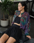 Breeze Throwover Jacket - Abstract Botanical / Pastel Paisley