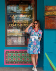 SG60 Batik Joy Obi Dress - Batik/ Black