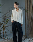 Kin Embossed Silk Shirt